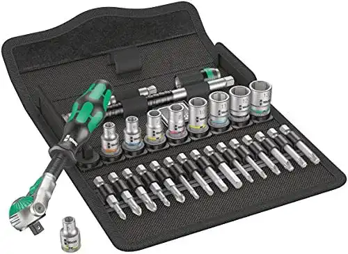 Wera Zyklop Speed Knarrensatz 8100 SA 6 mit 1/4-Zoll-Antrieb