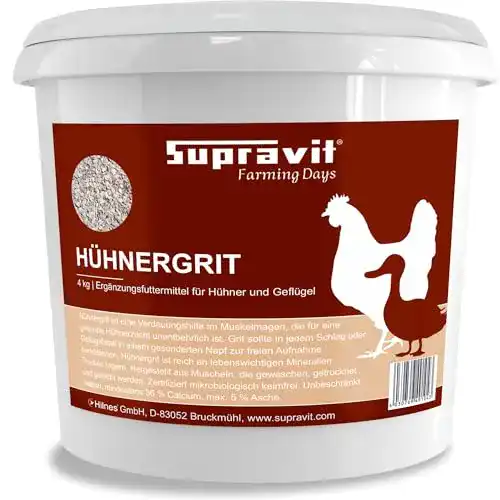 Futterkalk Supravit Geflügelgrit 4 kg – Muschelkalk für Hühner