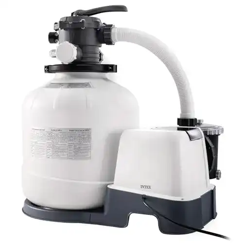 Salzelektrolyseanlage Intex mit Sandfilterpumpe für Pools bis 56800 Liter