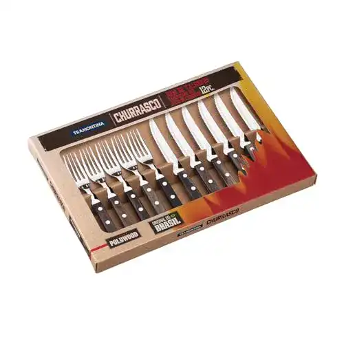 Pizzabesteck Tramontina Steakbesteck 12-teiliges Set für 6 Personen