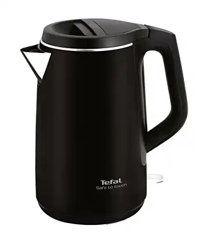 Tefal Wasserkocher Safe to Touch KO3718 doppelwandig 1,5 L schwarz