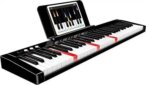 Keyboard mit Leuchttasten Terence Piano 61 Tasten für Einsteiger