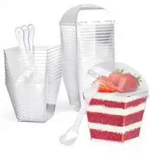 Dessertgläser Cokeesun – 30 Stück Desserttassen, 200 ml