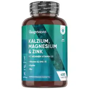 Magnesium Kapseln mit Kalzium, Zink und Vitaminen von WeightWorld