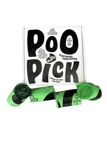 Biologisch abbaubare Hundekotbeutel von Poopick Plastikfrei und Reißfest