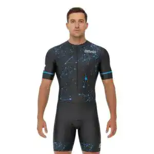 Trisuit für Herren von Sikma – Fahrrad-Skinsuit mit gelgepolstertem Einteiler