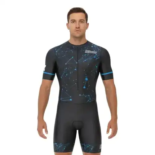 Trisuit für Herren von Sikma – Fahrrad-Skinsuit mit gelgepolstertem Einteiler