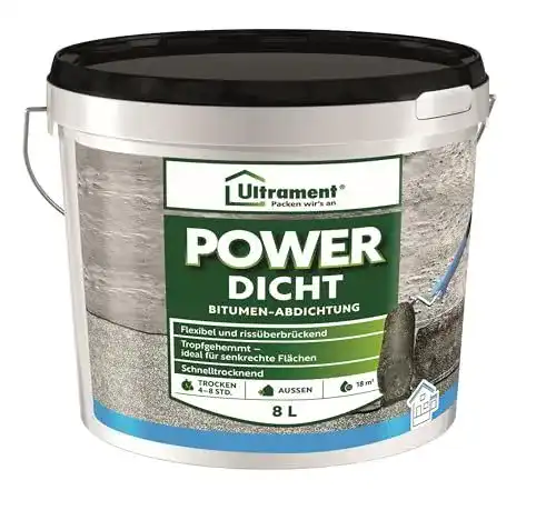 Dachbeschichtung Ultrament Power Dicht Bitumen Abdichtung 8 Liter