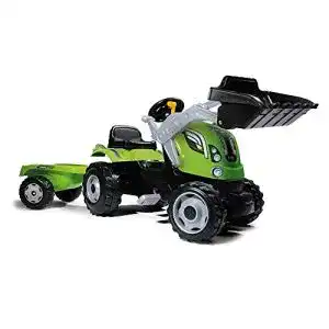Trettraktor Smoby 7600710109 Farmer XL-Loader mit Anhänger