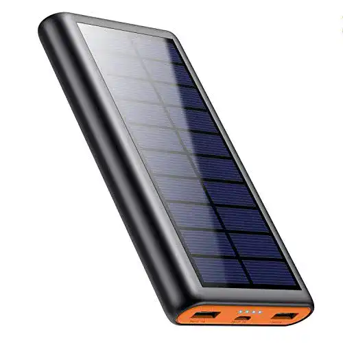 Solar Ladegerät QTshine Powerbank 26800mAh für Smartphones und Tablets