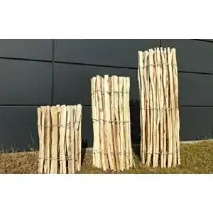 Staketenzaun aus Haselnuss – Höhen 60, 90, 120 cm für den Garten