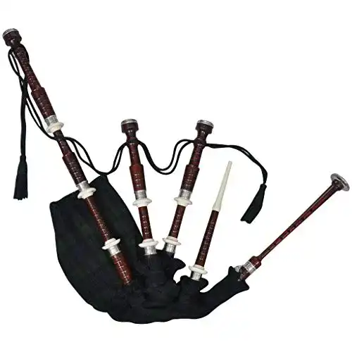 Dudelsack Tidyard Grün Schottische Highland Bagpipe Black Watch Tartan