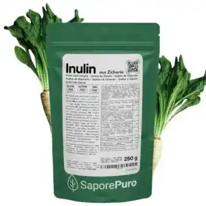 Inulin SaporePuro Pulver – 250 g aus Zichorienwurzel