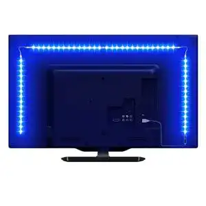 TV Hintergrundbeleuchtung LED RGB 2 Meter für Fernseher und Monitore
