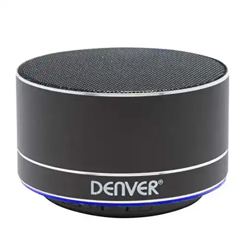 Denver Bluetooth Lautsprecher BTS-32BLACK Tragbarer Stereo Lautsprecher
