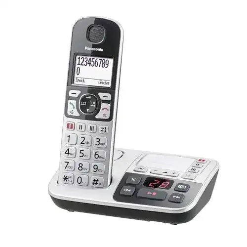 Panasonic KX-TGE520GS Senioren Telefon mit Anrufbeantworter