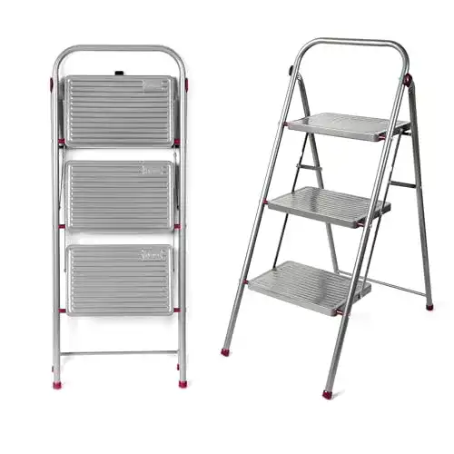 Trittleiter Kleeneze KL068514EU mit 3 Stufen und Klappmechanismus