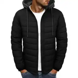 Steppjacke für Herren Lonya – Winterjacke mit Kapuze und Daunenfüllung