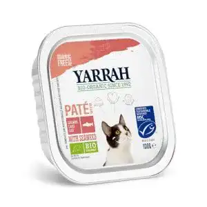 Yarrah Katzenfutter Pate mit Lachs und Seetang 100g