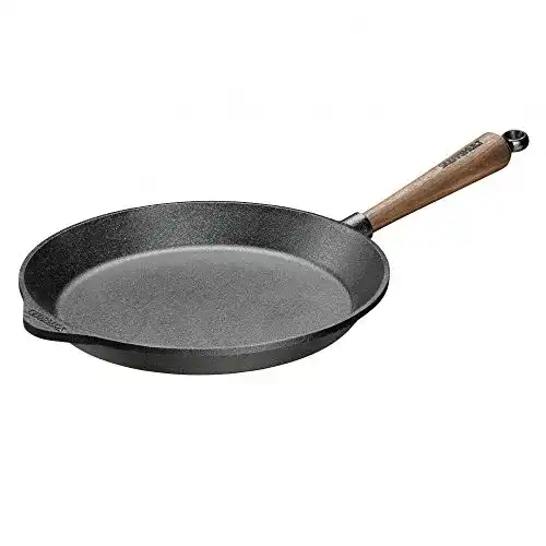 Skeppshult Bratpfanne aus Gusseisen mit Holzgriff, 28 cm