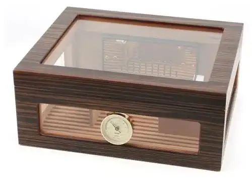Zigarren-Humidor Adorini Treviso Deluxe aus Ebenholz