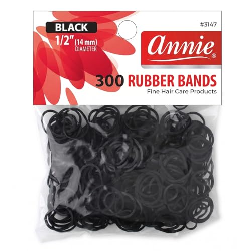 Haargummi DreadHeadHQ Annie Rubber Bands Haar Bommeln 300 Stück schwarz