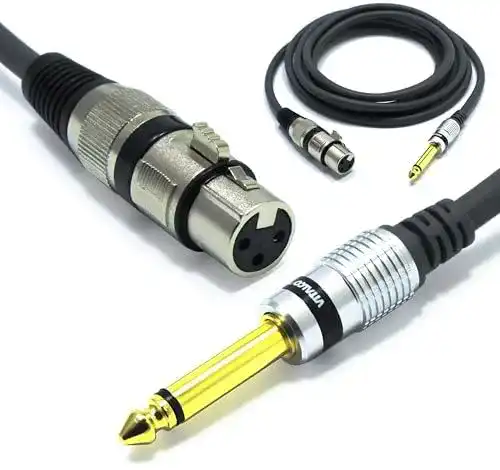 XLR-Kabel von Vitalco, 1,5 m, XLR Buchse auf 6,3mm Mono Klinke