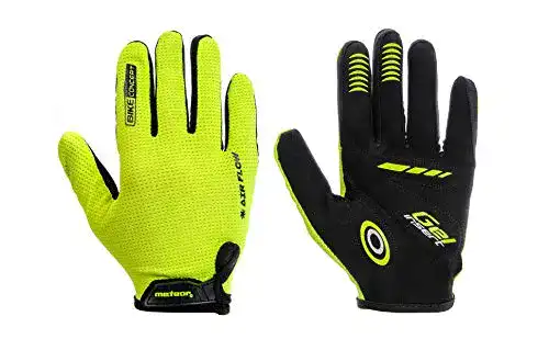 Fahrradhandschuhe Meteor FXJ20 Gel für Kinder in auffälligen Farben