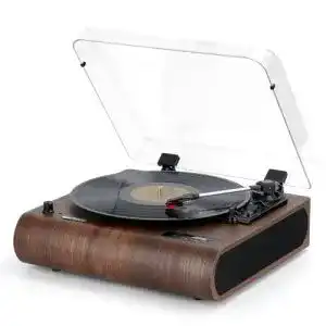 Plattenspieler im Retro-Stil mit Bluetooth und USB-Funktion