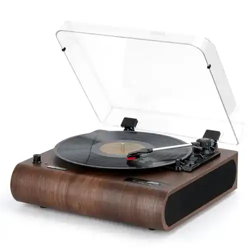 Plattenspieler im Retro-Stil mit Bluetooth und USB-Funktion