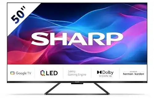 Sharp Fernseher 50GR8265E – 50 Zoll 4K Ultra HD mit Google TV