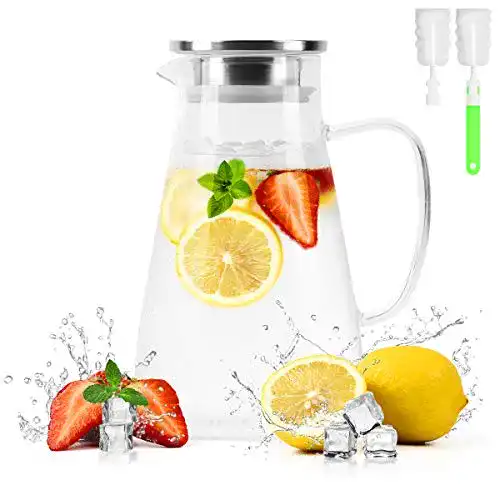 Wasserkaraffe Bonnacc aus Glas mit 1,8 Litern Fassungsvermögen