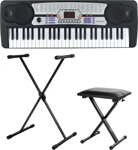 Mcgrey Keyboard BK-5410 Beginner-Keyboard Set mit Ständer und Sitzbank