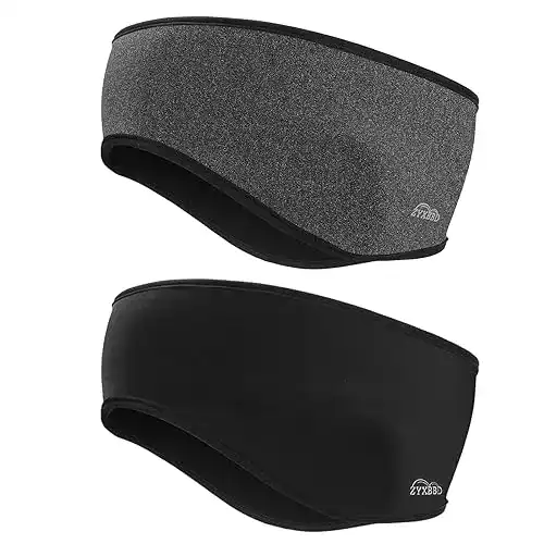 Stirnband Zyxbbd Fleece Ohrenwärmer – Winddichtes Winter Sport Stirnband