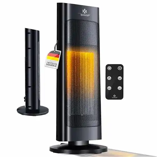 Energiesparender Heizlüfter Kesser mit Fernbedienung und 2000W Leistung