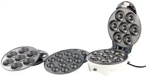 Donut Maker von Rosenstein & Söhne: 3in1 für Donuts, Cupcakes und Cakepops