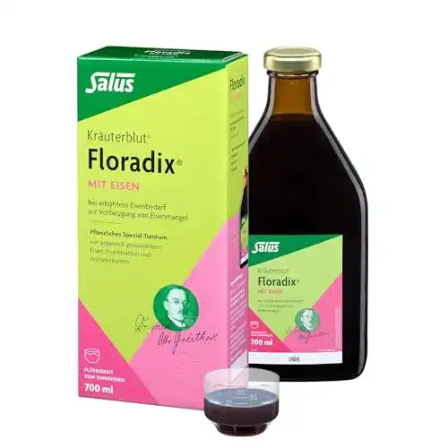 Eisensaft Kräuterblut Floradix mit Eisen – 700 ml zur Vorbeugung von Eisenmangel