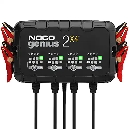 Erhaltungsladegerät NOCO Genius2X4 mit 8A für 4 Batterien, 6V/12V