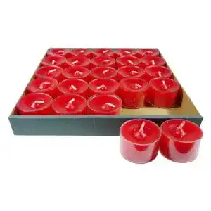 Teelichter Candlecorner 25er Set mit transparenter Hülle und 7-8 Stunden Brenndauer