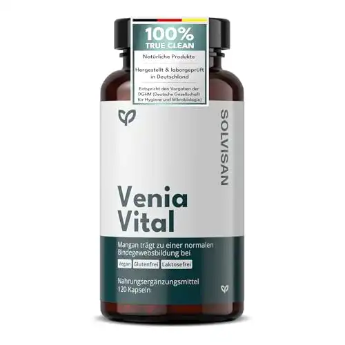 Venen-Tabletten Solvisan Venia Vital mit hochdosiertem 3-Fach-Komplex