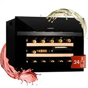 Klarstein Einbau-Weinkühlschrank mit 1 Zone und Glastür