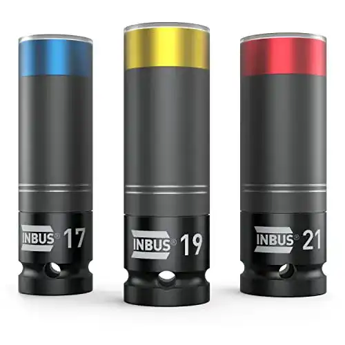 Schlagschrauber-Nüsse INBUS 73660 Kraft Schoneinsatz Set 3-teilig