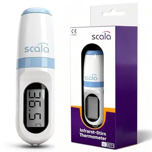 Stirnthermometer Scala 8271 Infrarot Fieberthermometer mit Schnellmessung