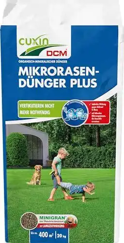 Cuxin DCM Mikrorasen-Dünger Plus – Langzeit Rasendünger 20 kg