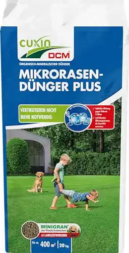 Cuxin DCM Mikrorasen-Dünger Plus – Langzeit Rasendünger 20 kg