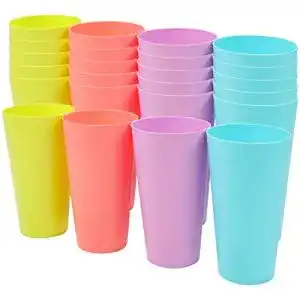 Mehrwegbecher Belle Vous 24er Set Bunte Plastikbecher 600 ml