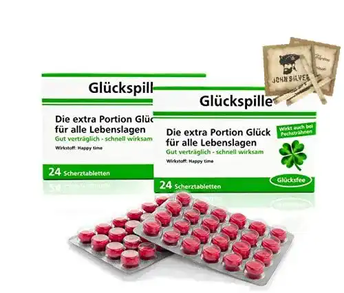 Scherztabletten Erfurth Fun Lustige Pillen Glückspille 2er Set