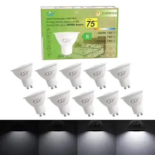 GU10 LED Dimmbar Kaltweiß 4,9W 790 Lumen für verschiedene Anwendungen