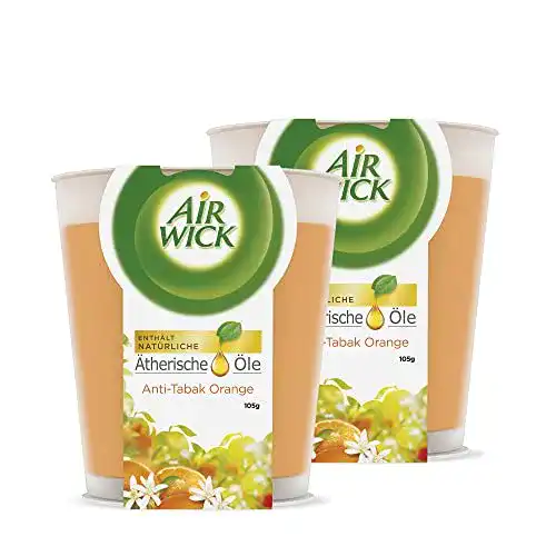 Air Wick Wohlfühl-Duftkerze im Glas Anti-Tabak 2er Set