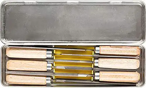 Schlüsselfeilen Set 265 K von PFERD TOOLS in Metallbox mit 6 Feilen, 100mm